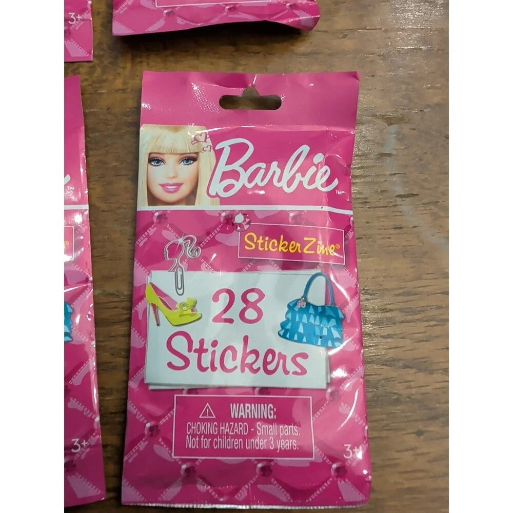 Barbie Sticker Zine - 6 Packs Of 28 Stickers In Each NEW Factory Sealed - Picture 2 of 4